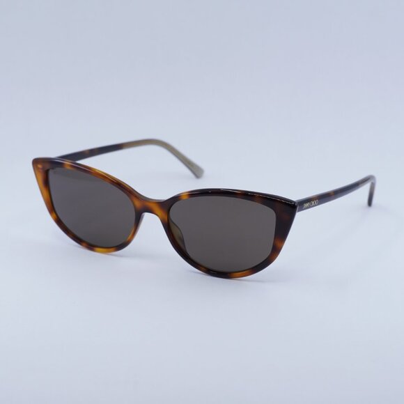 Jimmy Choo NADIA/S 008670 Sunglasses Havana Cat Eye Frame, Brown Lenses - Picture 7 of 9